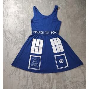Doctor Who Her Universe Dress Womens S Tardis Cosplay UK Space Call Box Whimsy